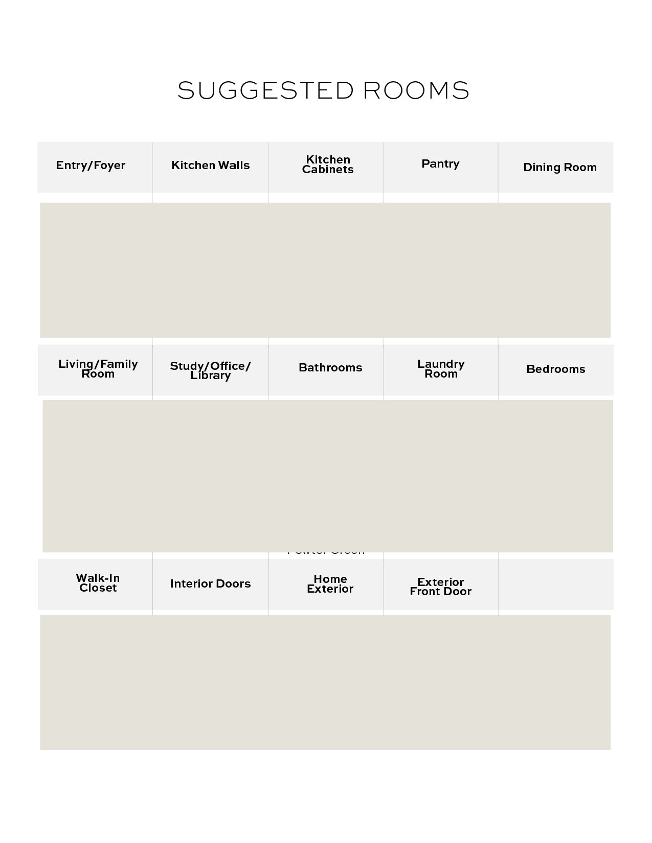 Sherwin Williams Agreeable Gray Home Paint Color Palette
