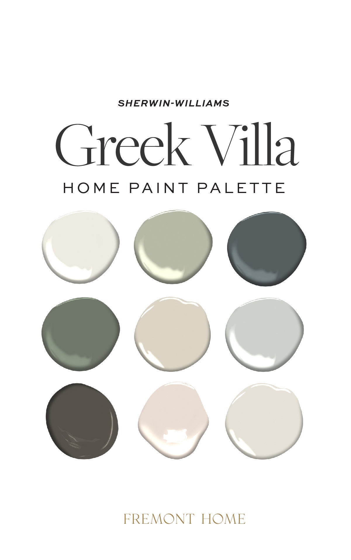 Sherwin Williams Greek Villa Home Paint Color Palette