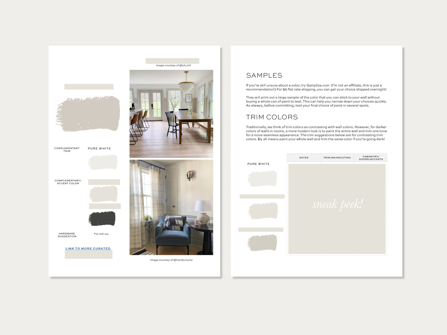 Sherwin Williams Modern Classic Home Paint Color Palette