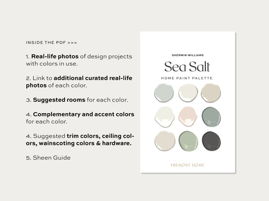 Sherwin Williams Sea Salt Home Paint Paint Palette