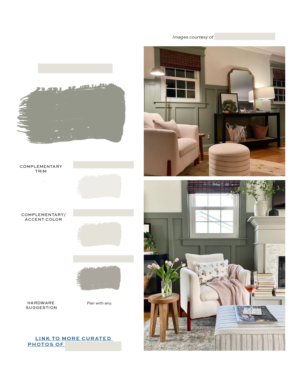 Sherwin Williams Modern Classic Home Paint Color Palette