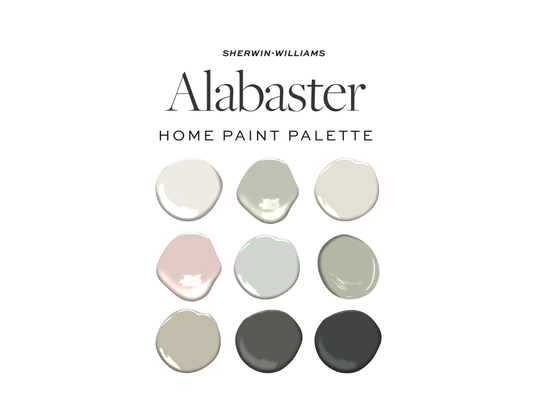 Sherwin Williams Alabaster Home Paint Palette