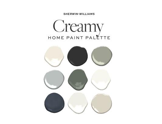 Sherwin Williams Creamy Home Paint Color Palette