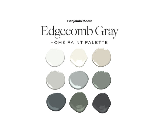 Benjamin Moore Edgecomb Gray Home Paint Color Palette