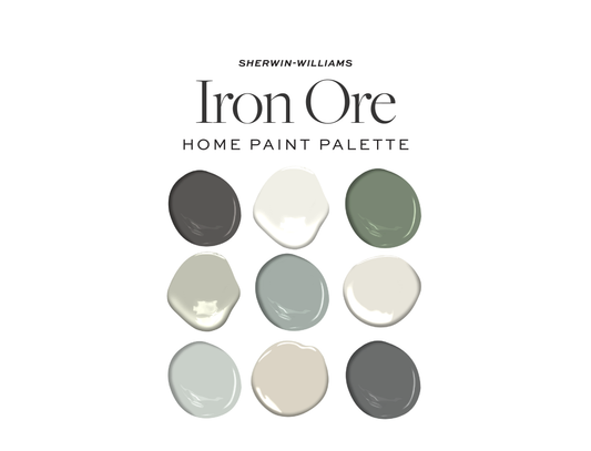 Sherwin Williams Iron Ore Home Color Palette
