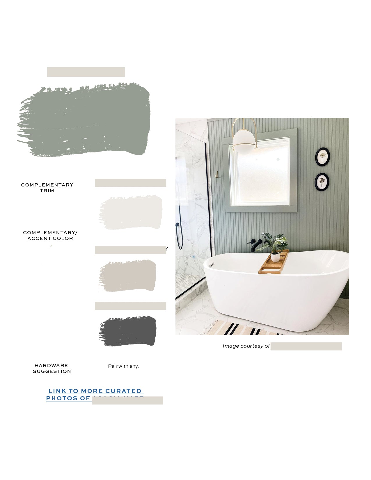 Sherwin Williams Snowbound Home Paint Color Palette